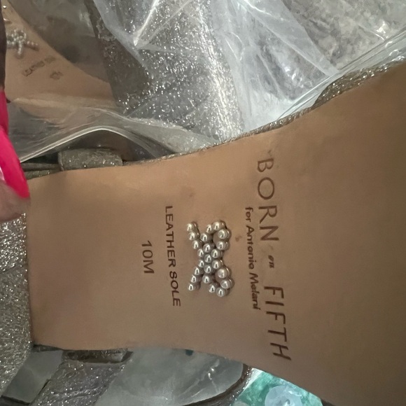 ANTONIO MELANI Silver Platform Heels - Picture 5 of 8